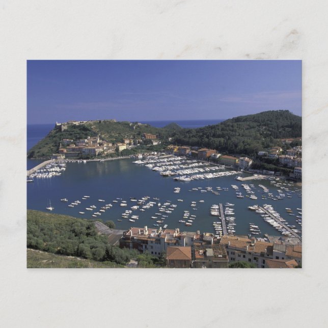 Europe, Italy, Tuscany, Porto Ercole, View of Postcard (Front)