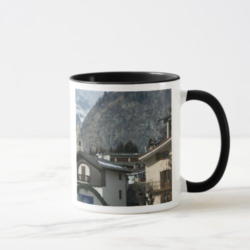 Europe Italy Valle dAosta COURMAYEUR Town Mug