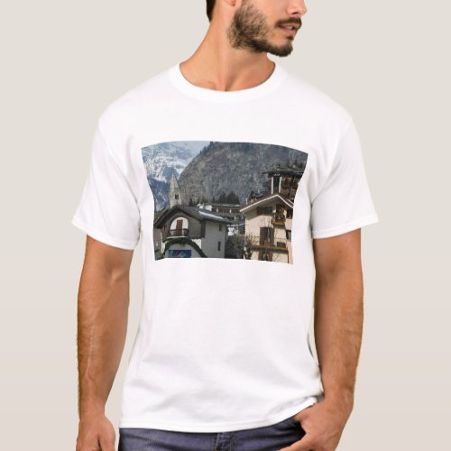 Europe Italy Valle dAosta COURMAYEUR Town T_Shirt