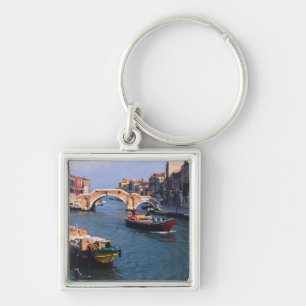 Europe, Italy, Venice. Boats bringing in Keychain