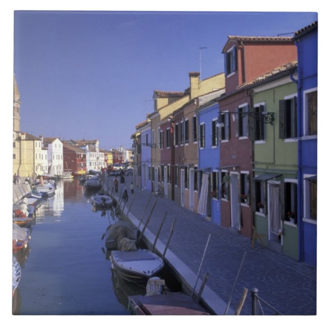 Europe, Italy, Venice, Murano Island, Colorful Tile (Front)
