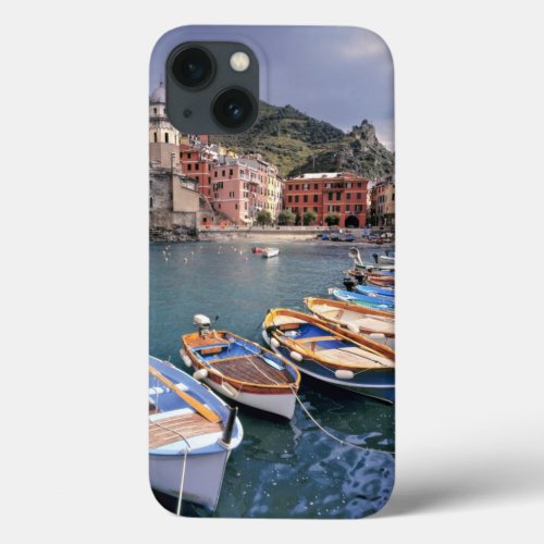 Europe Italy Vernazza Brightly painted boats iPhone 13 Case