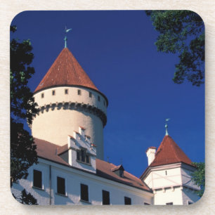 Europe, Konopiste Castle, Czech Republic, statue Beverage Coaster