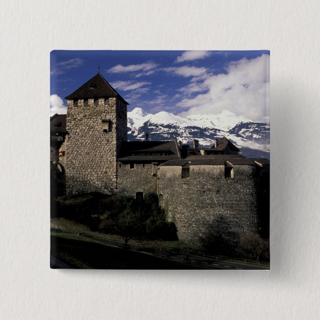 Europe, Liechtenstein, Vaduz. Vaduz castle, 2 Button (Front)