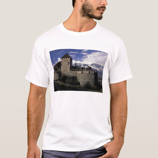 Europe, Liechtenstein, Vaduz. Vaduz castle, 2 T-Shirt (Front)