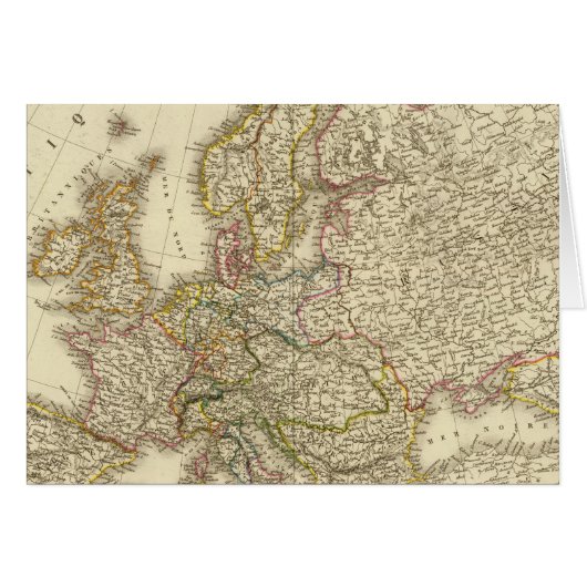Europe map 3 cards (Front Horizontal)