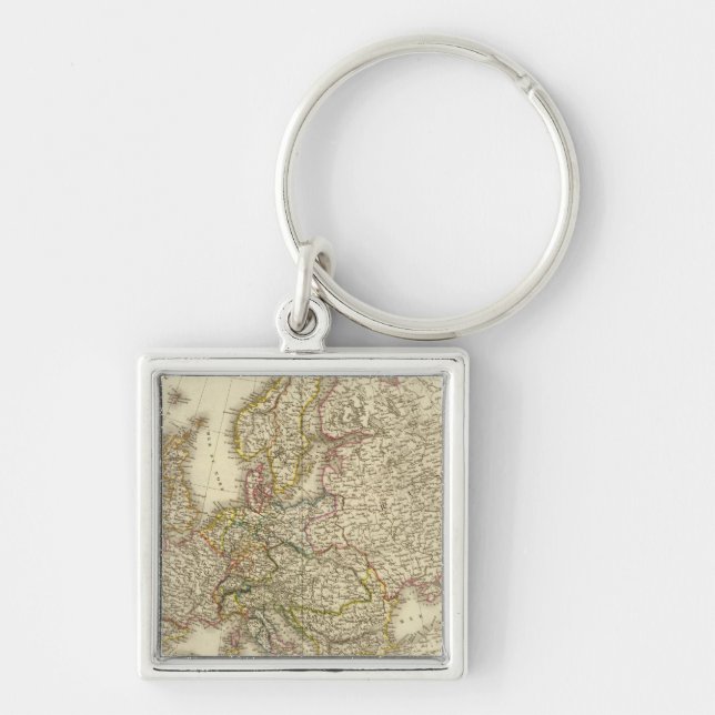 Europe map 3 keychain (Front)