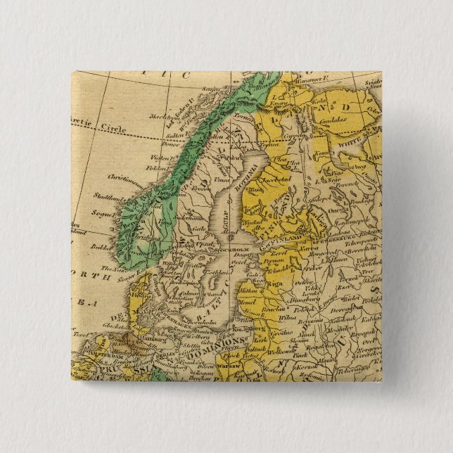 Europe  Map by Worcester Button (Front)