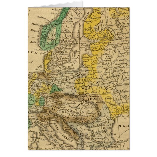 Europe Map by Worcester Cards (Front)
