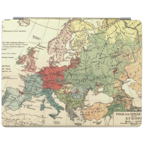 Europe Map Countries World Antique iPad Smart Cover