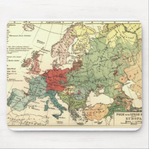 Europe Map Countries World Antique Mouse Pad