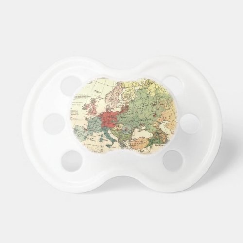 Europe Map Countries World Antique Pacifier