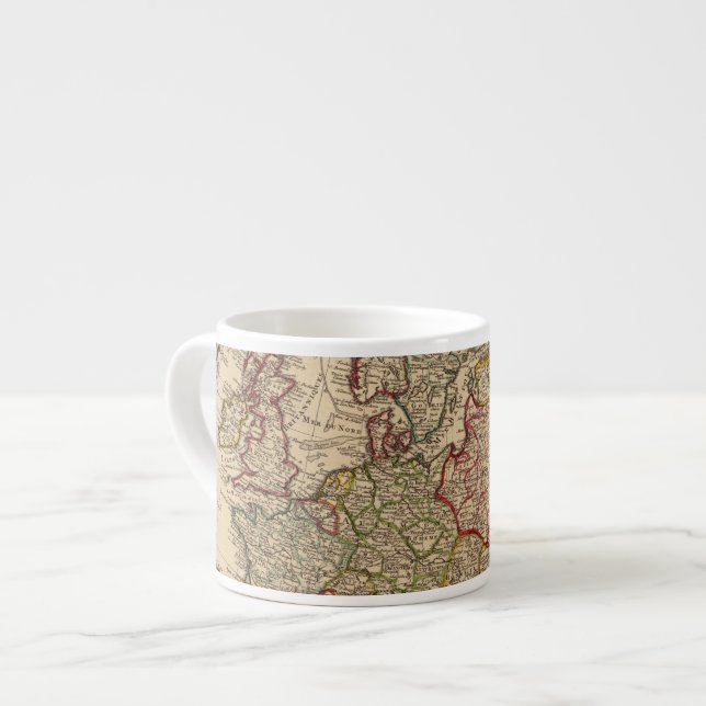 Europe map espresso cup (Front Left)
