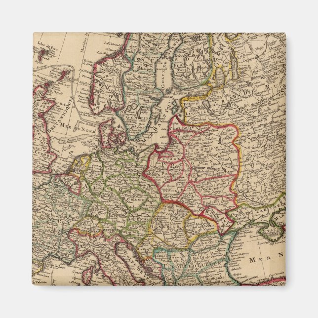 Europe map magnet (Front)