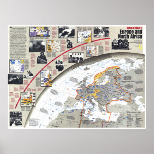 " Europe/North Afrika: 1938/1945 World War II... Poster