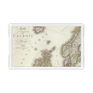 Europe Northwest Acrylic Tray
