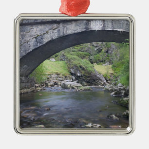 Europe, Norway. Stone Bridge enroute to Bergen Metal Ornament
