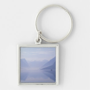 Europe, Norway. Vertical walls reflected in Keychain