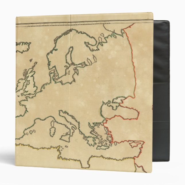 Europe Outline 2 3 Ring Binder (Front/Inside)