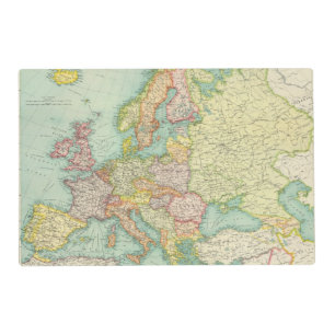 Europe political Map Placemat