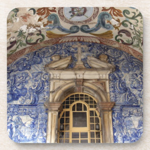 Europe, Portugal, Obidos. Colorful architectural Coaster