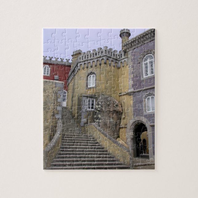 Europe, Portugal, Sintra. The Pena National 2 Jigsaw Puzzle (Vertical)