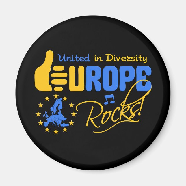 Europe Rocks! magnet (Front)