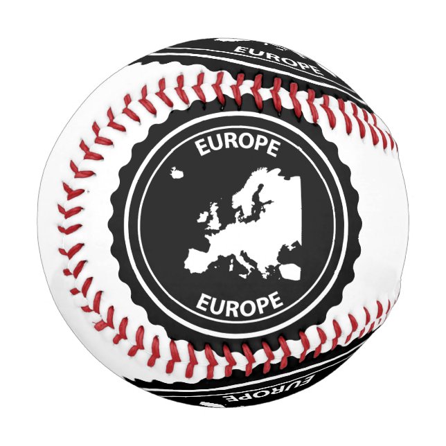 Europe rubber stamp baseball (Front Left)