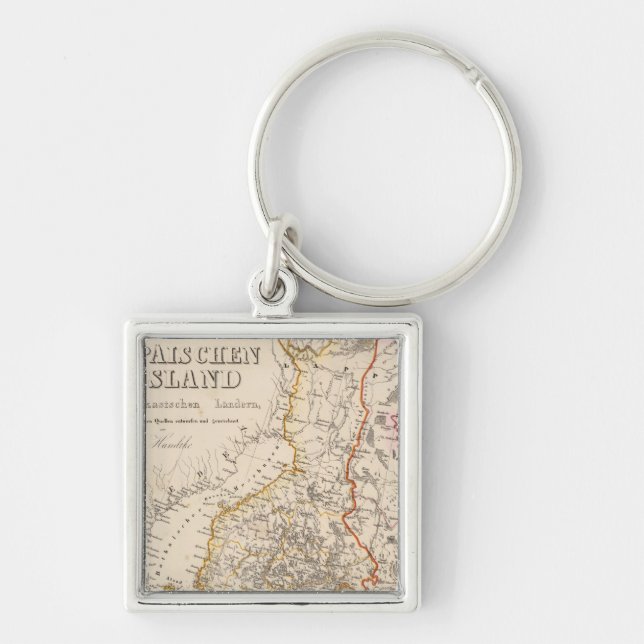 Europe, Russia, Finland 2 Keychain (Front)