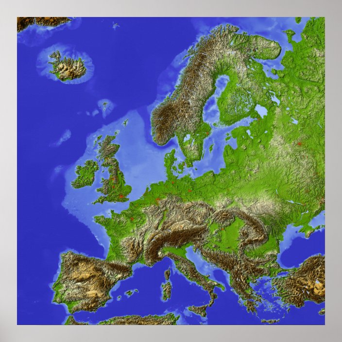 Europe Shaded Relief Map Poster Rf3d6bb809eaf424e850db0dfbb80eb67 W2q 8byvr 704 
