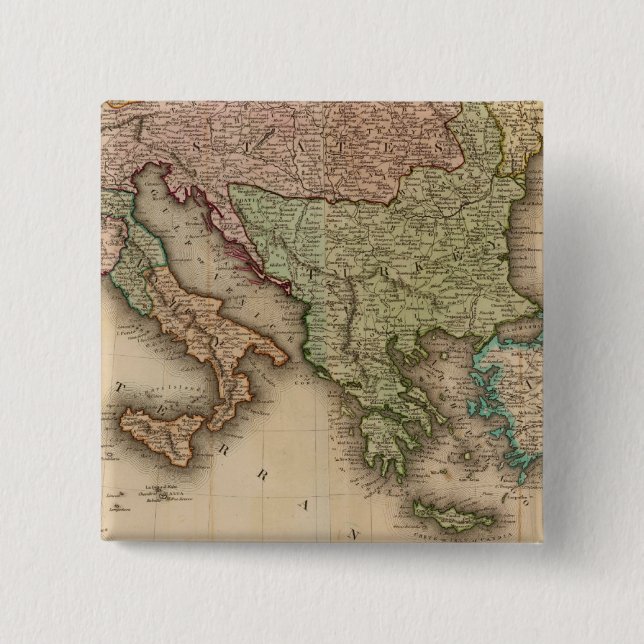 Europe south pinback button (Front)