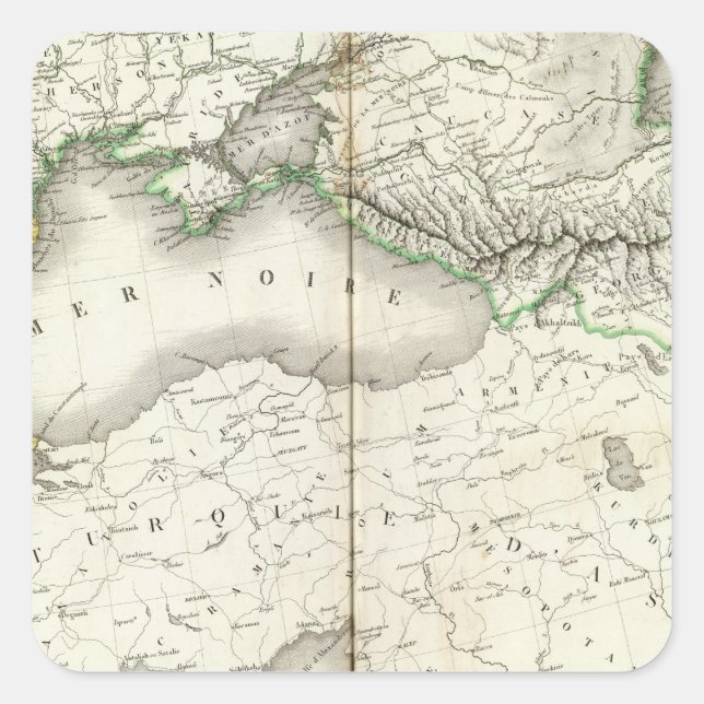 Europe Southeast Square Sticker (Front)