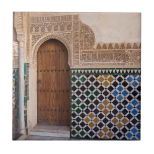Europe, Spain, Andalusia, Granada, Alhambra Ceramic Tile