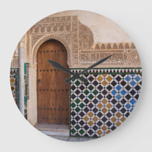 Europe, Spain, Andalusia, Granada, Alhambra Large Clock