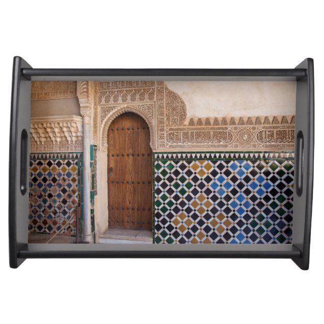 Europe, Spain, Andalusia, Granada, Alhambra Serving Tray (Front)