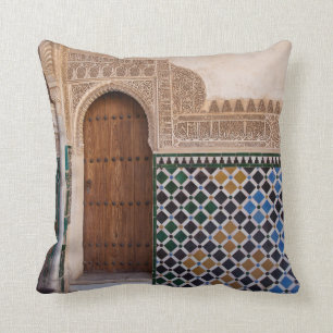 Europe, Spain, Andalusia, Granada, Alhambra Throw Pillow