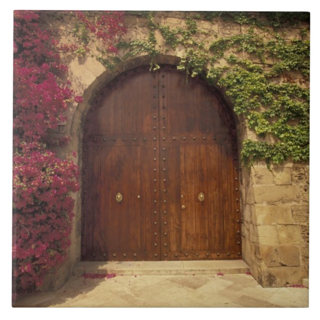 Europe, Spain, Balearics, Mallorca, Palma de Ceramic Tile (Front)