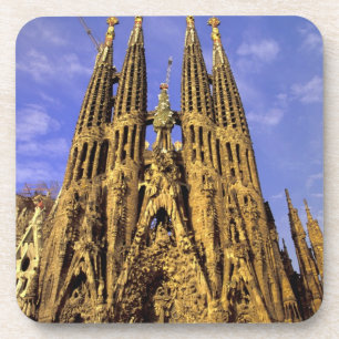 Europe, Spain, Barcelona, Sagrada Familia Beverage Coaster