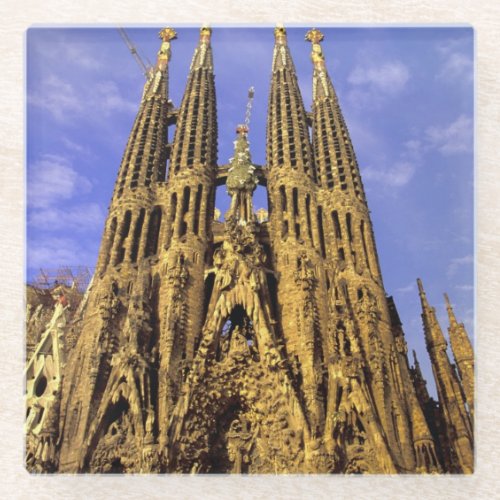 Europe Spain Barcelona Sagrada Familia Glass Coaster