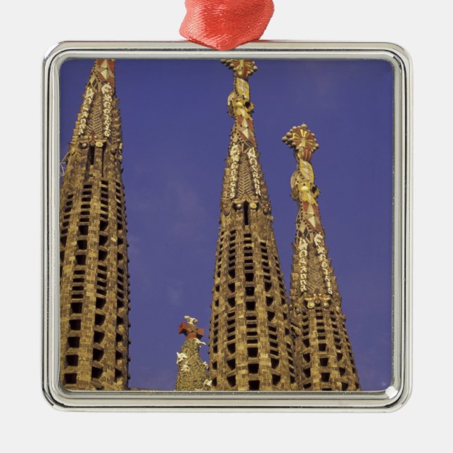 Europe, Spain, Barcelona Sagrada Familia Metal Ornament (Front)
