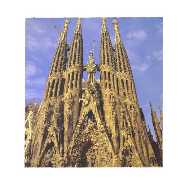 Europe, Spain, Barcelona, Sagrada Familia Notepad (Front)