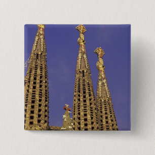 Europe, Spain, Barcelona Sagrada Familia Pinback Button