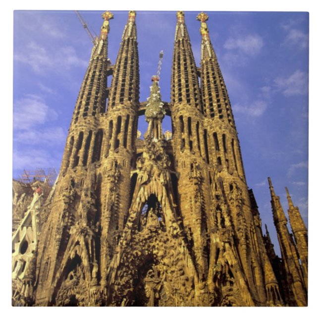 Europe, Spain, Barcelona, Sagrada Familia Tile (Front)