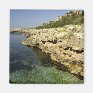 Europe, Spain, Minorca (aka Menorca), Binibeca. 2 Magnet