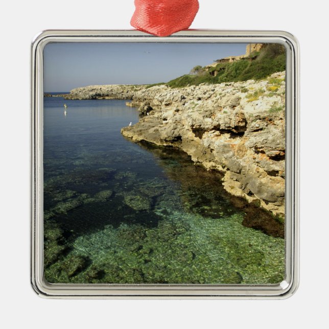 Europe, Spain, Minorca (aka Menorca), Binibeca. Metal Ornament (Front)