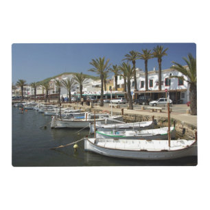 Europe, Spain, Minorca (aka Menorca). Fishing Placemat