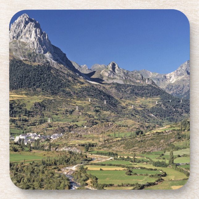 Europe, Spain, Sallent de Gallego. A small Drink Coaster (Front)