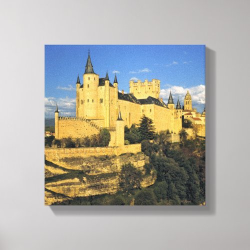 Europe Spain Segovia The imposing Alcazar Canvas Print