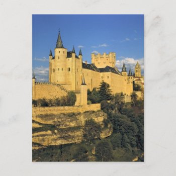 Europe  Spain  Segovia. The Imposing Alcazar  Postcard by takemeaway at Zazzle