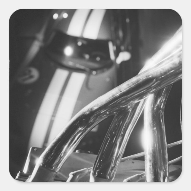 Europe, Switzerland, Geneva. Geneva Motor Show; 4 Square Sticker (Front)